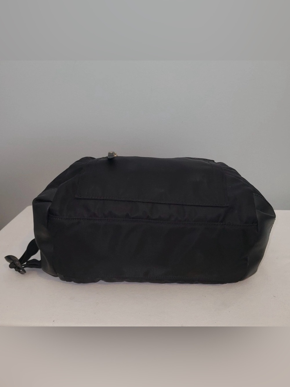 Tutilo Boost Backpack Black Nylon Vegan Leather Trim Laptop Bag - Picture 8 of 16